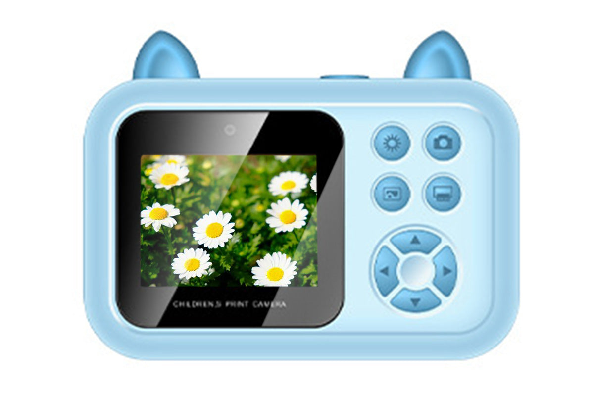 Toy Camera 1080P Instant Digital Print Camera with 1 Roll Printing Paper