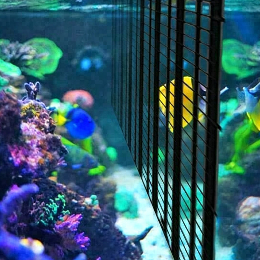 8 Piece Plastic Aquarium Grid Divider Set for Fish Tanks and Breeding