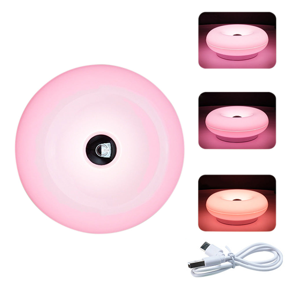 Rechargeable Donut Table and Wall Lamp with Touch Dimming