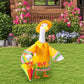 58 cm Raincoat Set for Garden Goose Statue with Rain Hat and Umbrella