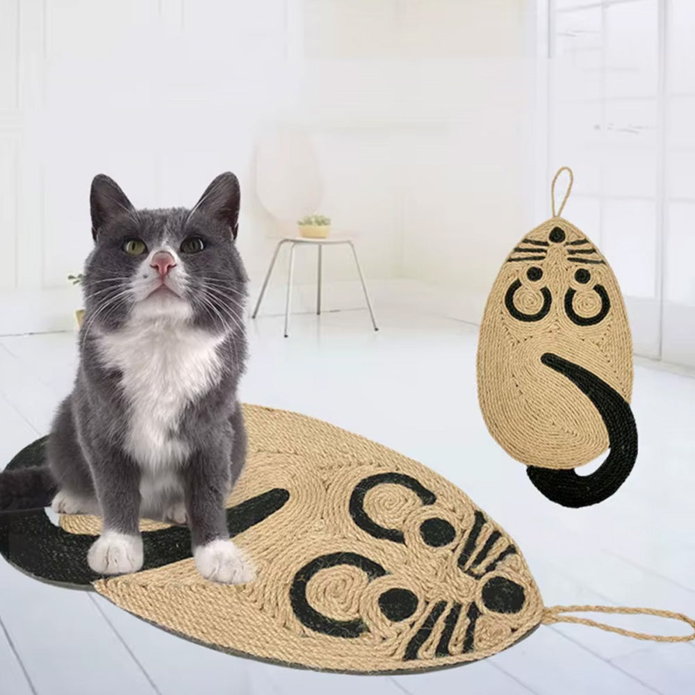 Wall Cat Scratcher Mat Sisal Cat Scratching Pad for Indoor Cats Kitten