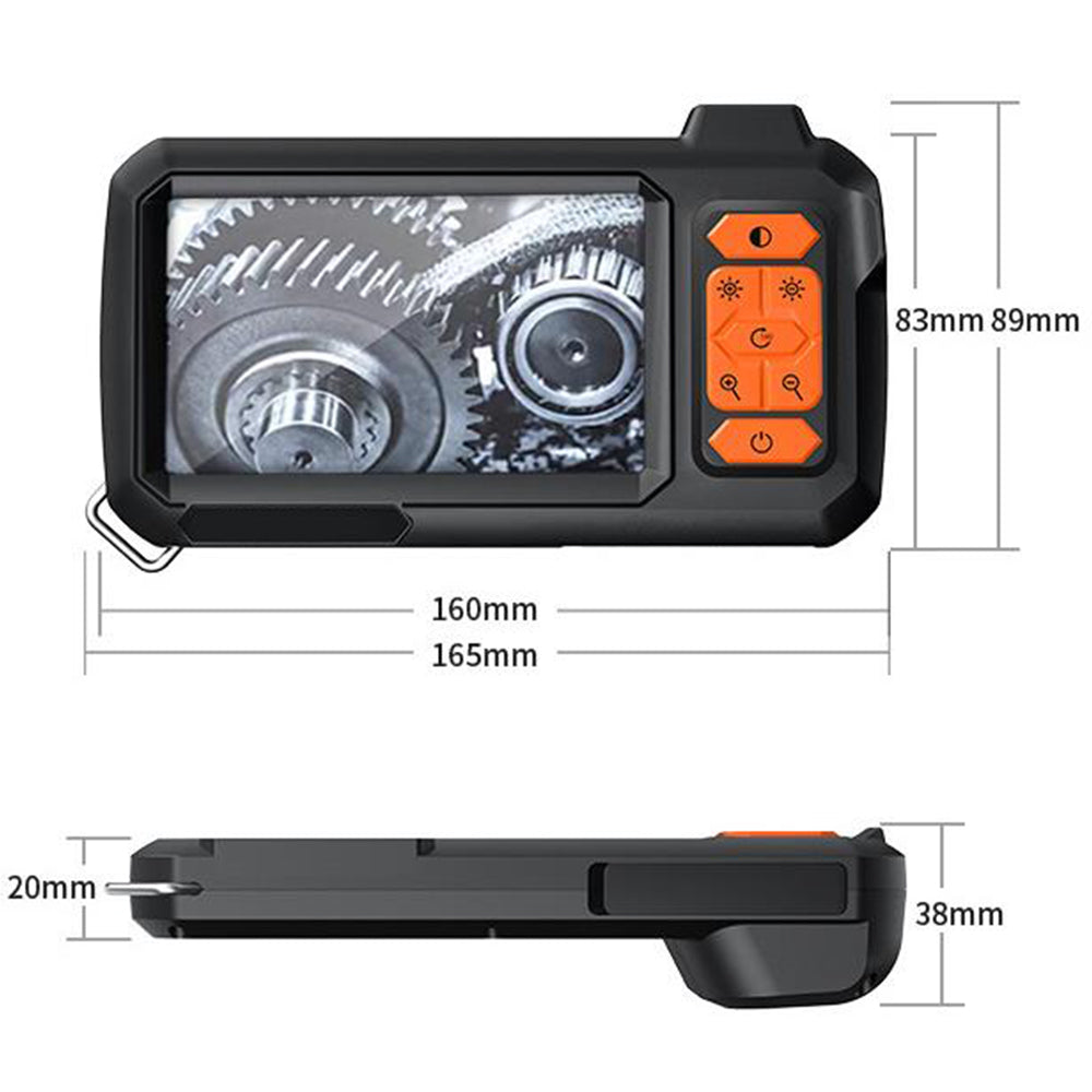 1080P HD Industrial Endoscope 4.3Inch Color LCD Screen Borescope Inspection Camera