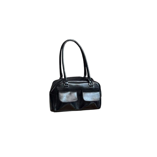 Women Pu Leather Underarm Bag Business Shoulder Bag