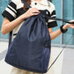 Sport Drawstring Backpack With 2 Pockets Large Capacity Basketball Bag