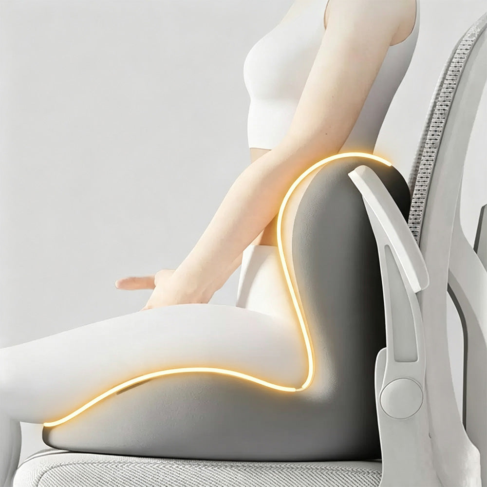 Ergonomic Anti Slip Seat Cushion for Supporting Back and Butt for Home Office Car