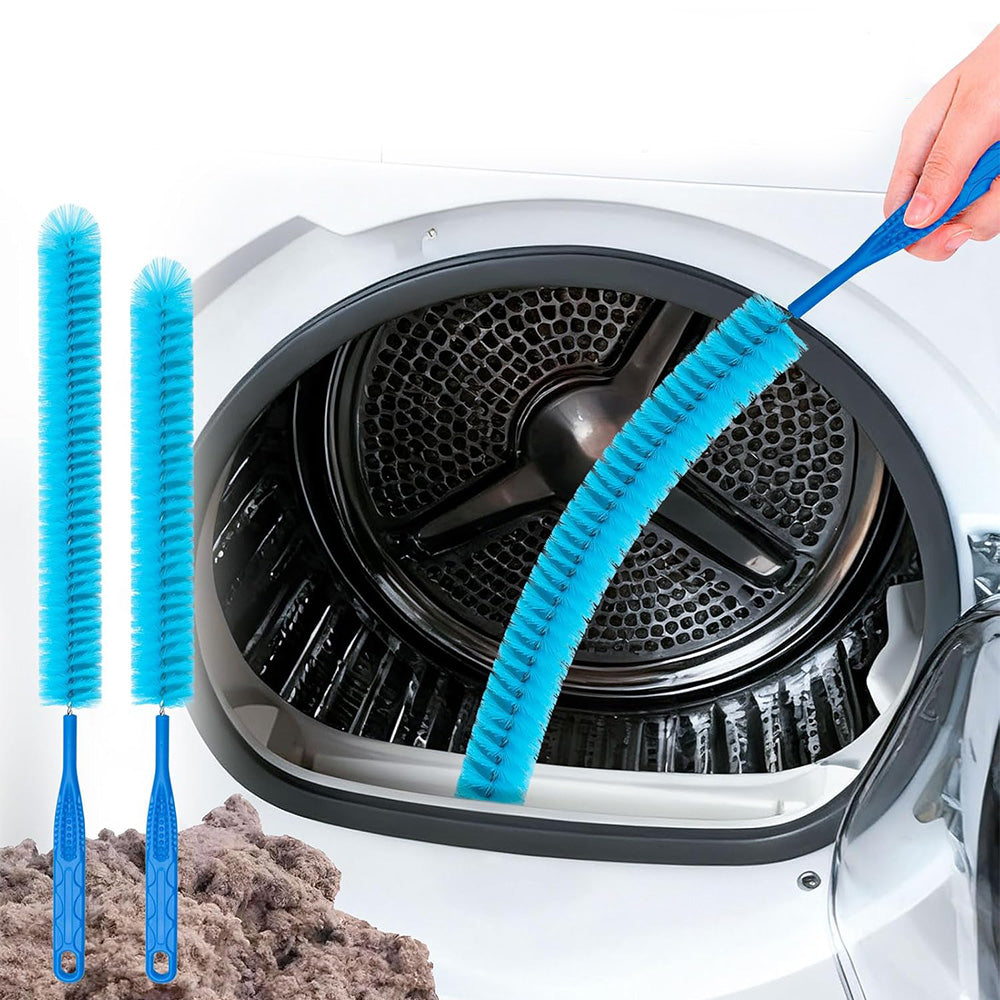 5 Pack Dryer Vent Cleaner Kit Lint Remover Drain Snake Cleaning Brushes