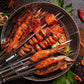 20 Pack 304 Stainless Steel BBQ Skewers Flat or Round Easy Clean