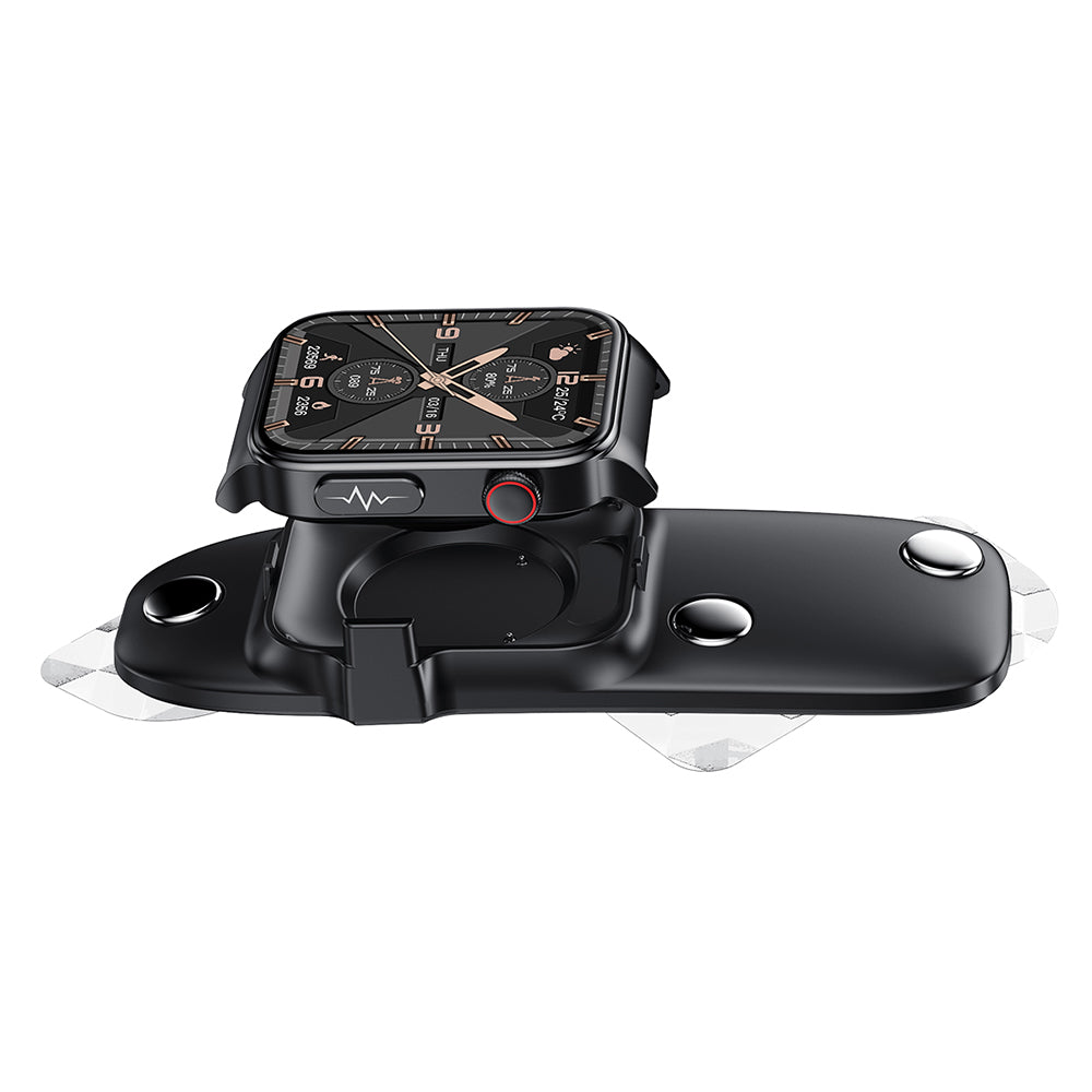 Multifunctional Waterproof Smart Watch with ECG  PGG Stand with Belt and Chest Sticker