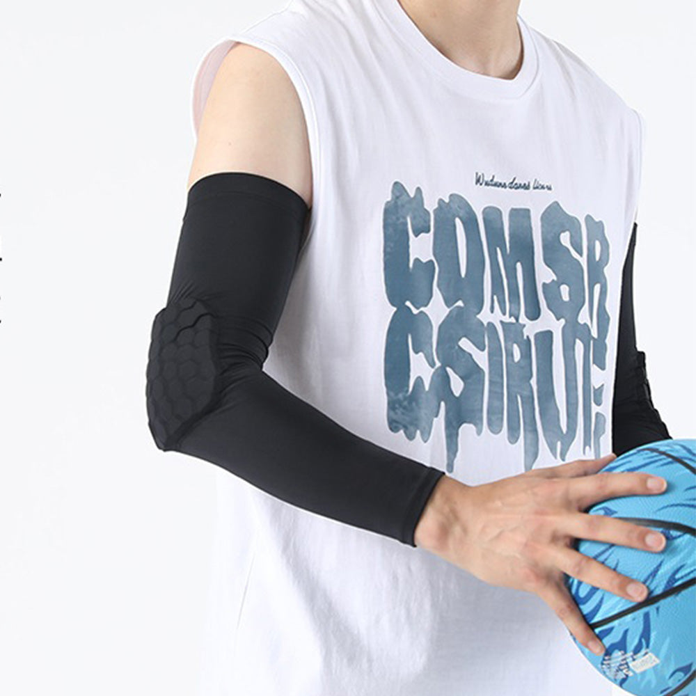 2Pcs Elbow Brace Compression Sleeve with Honeycomb lining for Tennis Weightlifting Golf-Black