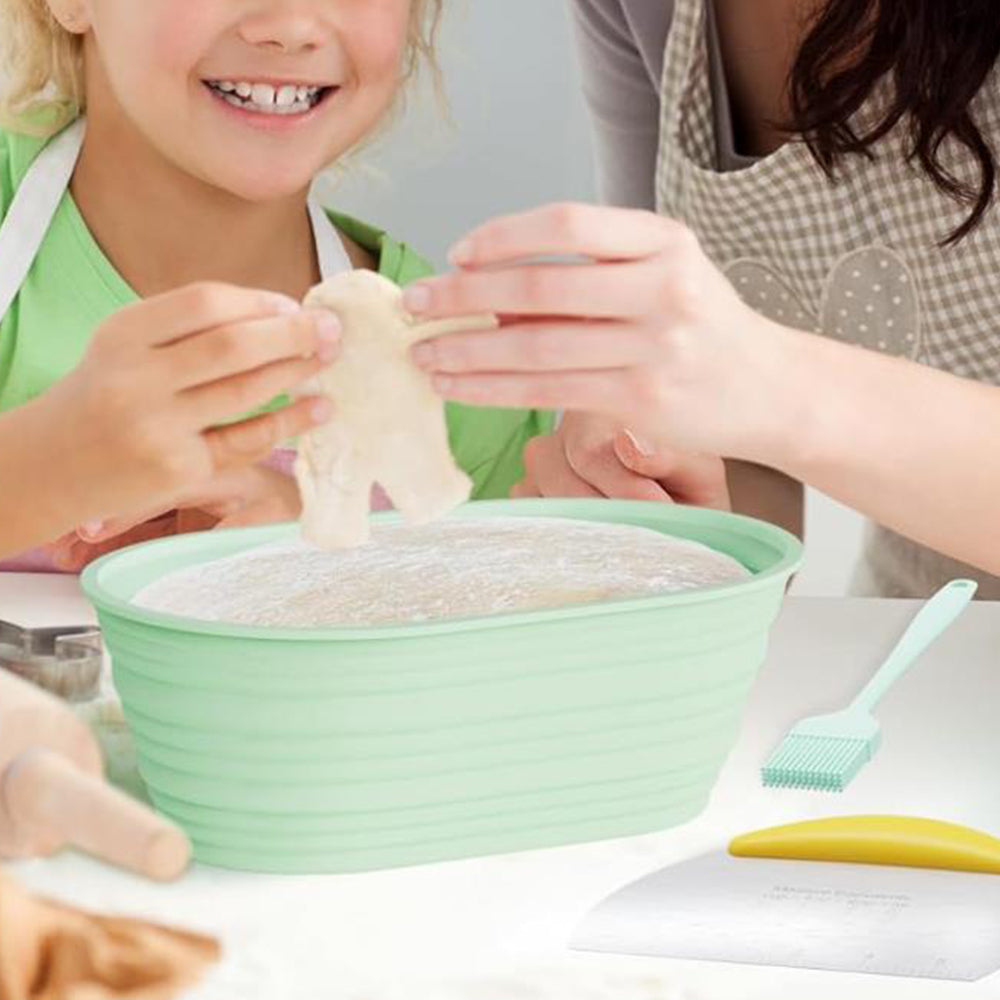 2Pcs Silicone Bread Baking Supplies Dough Proofing Bowl