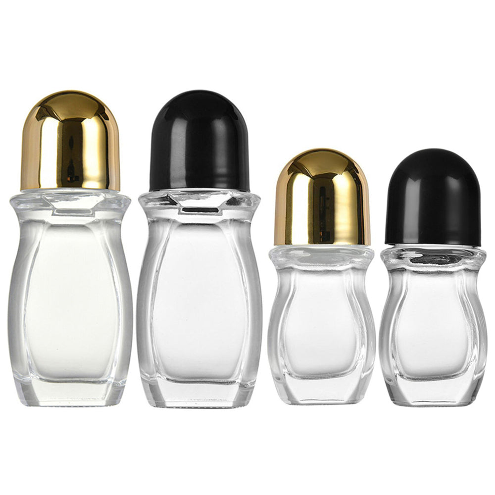 2Pcs 30ml or 50ml Leak Proof Massage Glass Empty Roller Bottles
