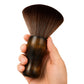 Soft Hair Sweeper Brush with Storage Case Neck Duster Brush for Home Barbershop