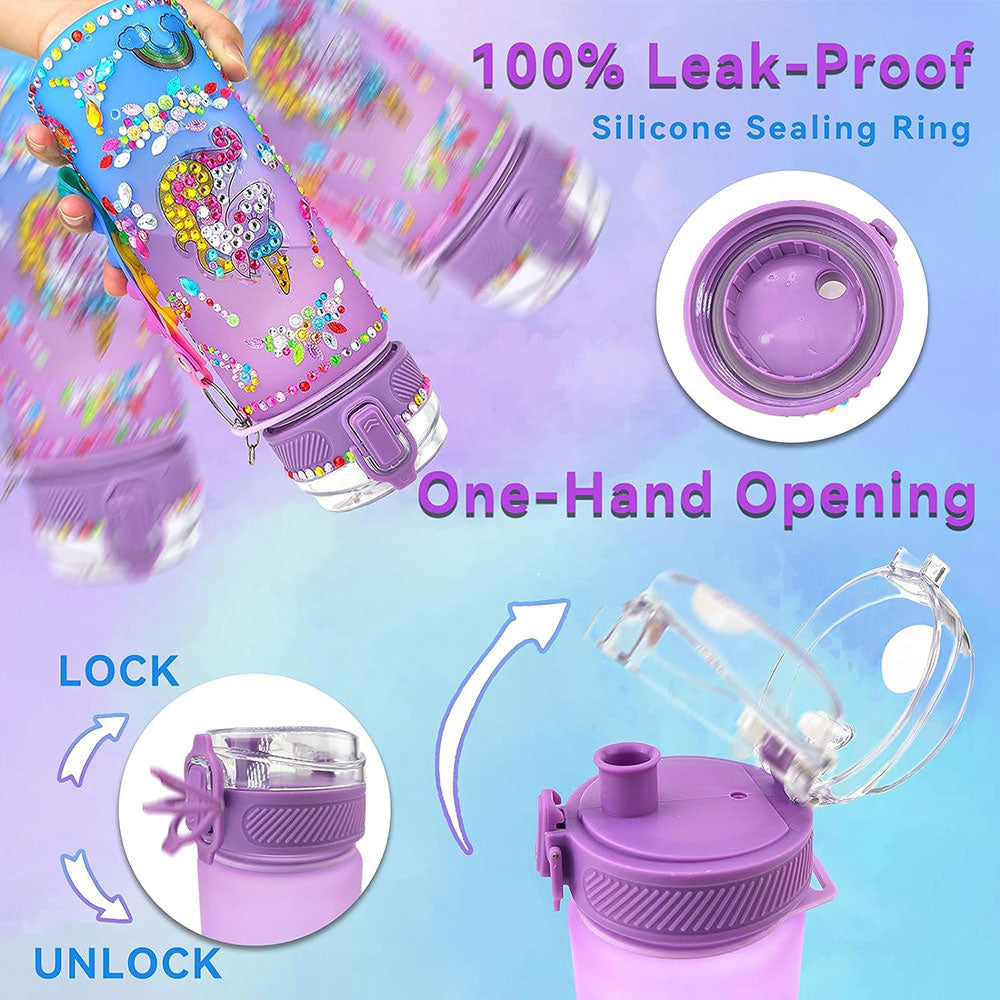 DIY Water Bottle with Stickers Attractive Decorate Your Own Water Bottle Kit