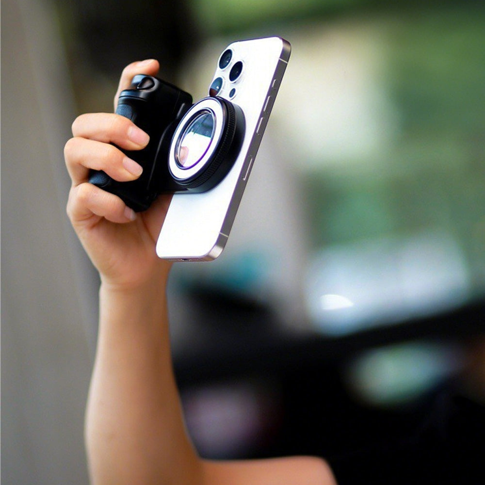 Fun Shot Phone Camera Shutter Grip With Bluetooth Remote For iPhone Android