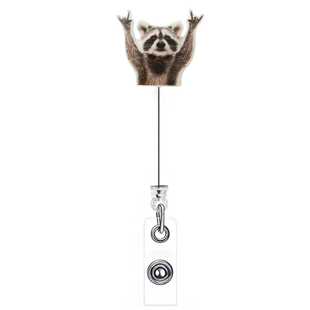 Retractable Badge Reel Cute Badge Clip for Students Staff Teacher