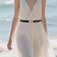 Skinny Belts for Women Dresses PU Leather Adjustable Waist Belt for Pants Jeans
