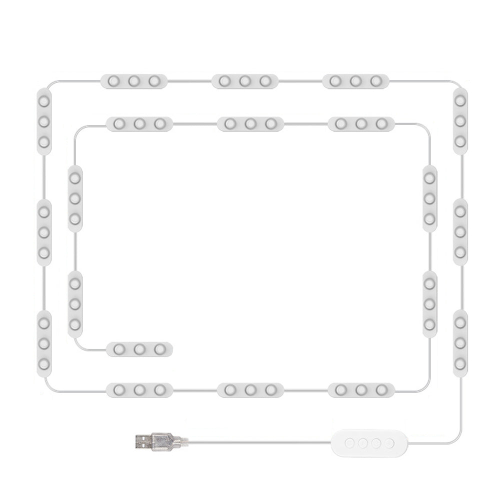 USB LED Vanity Light 3 Color Temperatures Dimmable for Makeup Mirror
