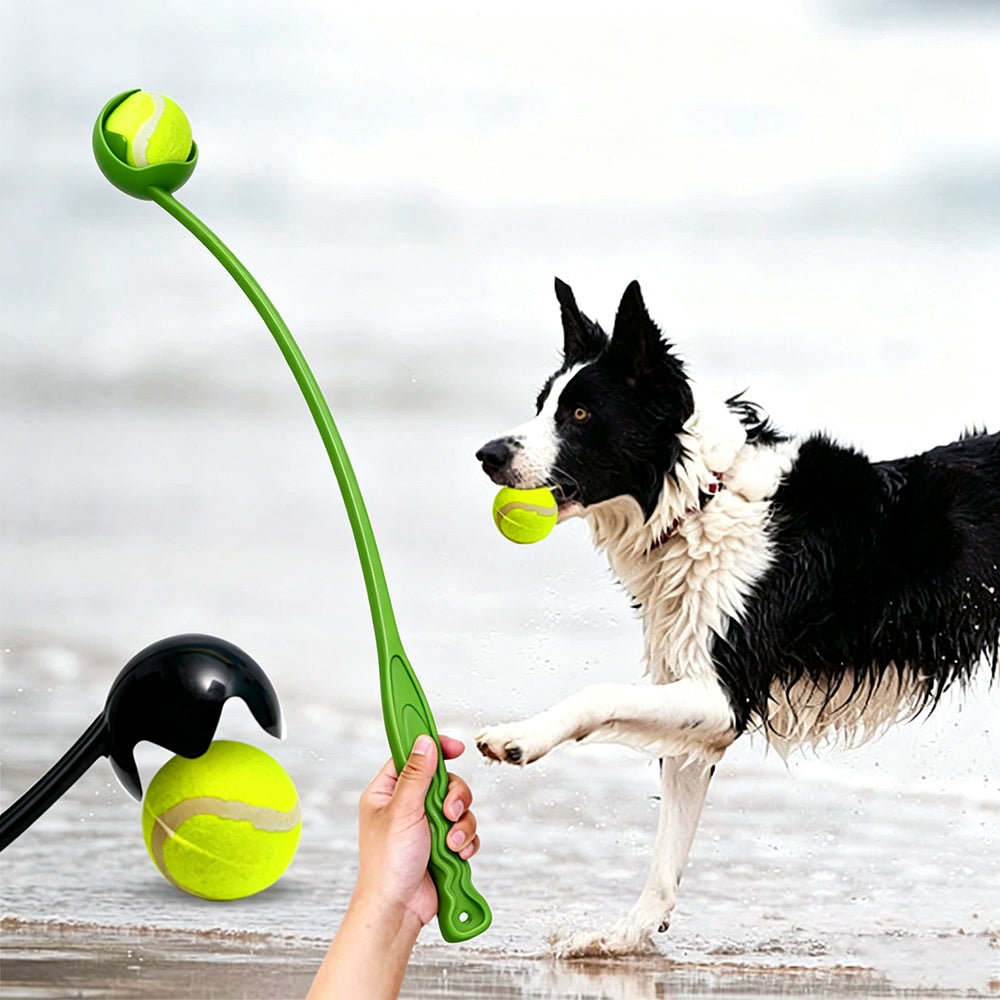 60cm Pet Dog Puppy Tennis Ball Launcher with Ball