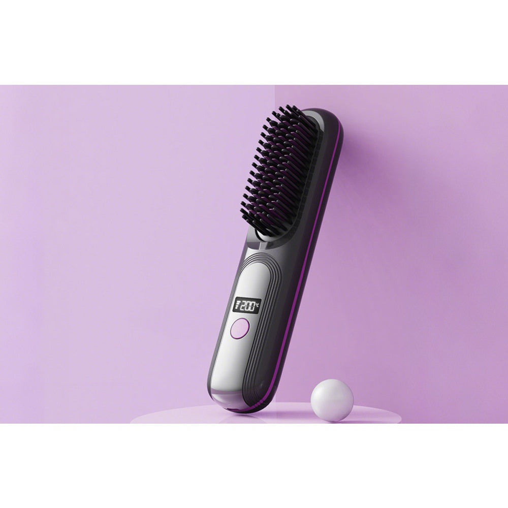 Portable Rechargeable Wireless Hair Straightener Comb