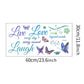 Colorful Live Love Laugh Wall Sticker Motivational Wall Decals