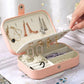 Portable Jewelry Case Travel Jewelry Box with Button