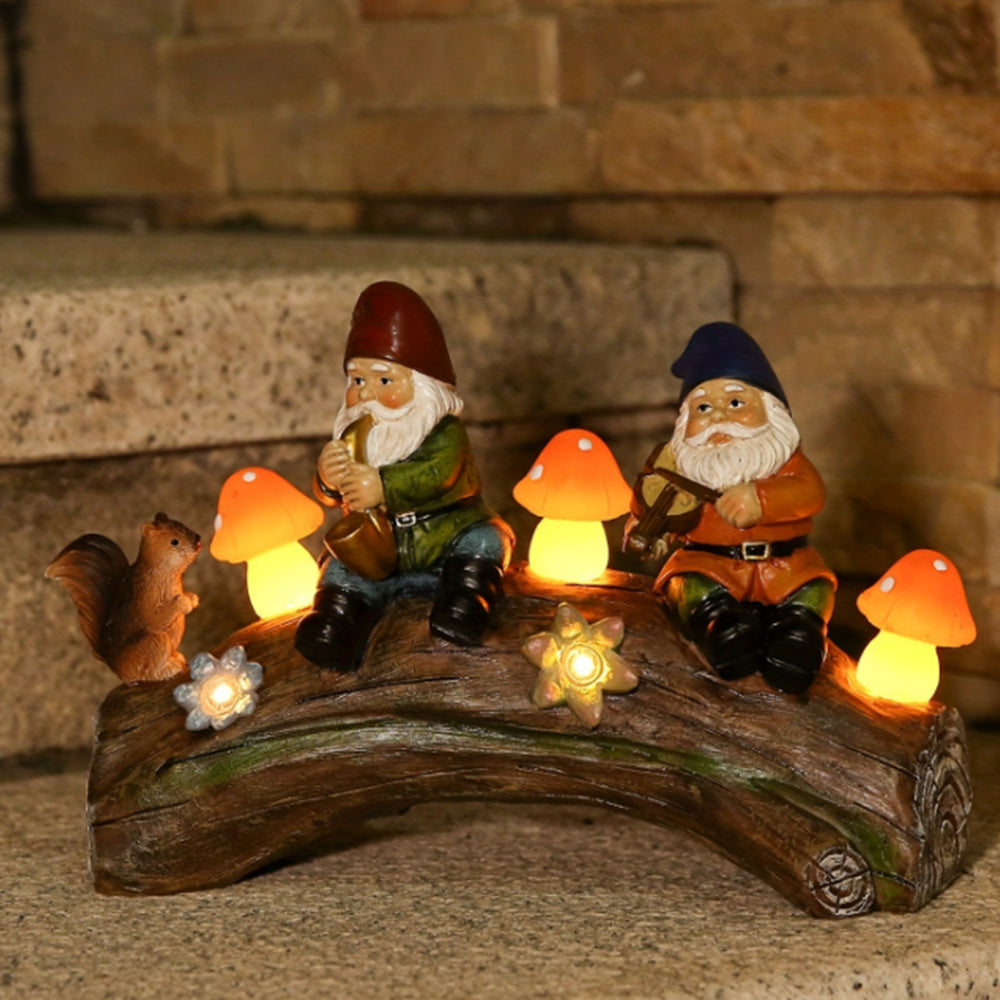 Resin Garden Gnome Ornament Solar Light