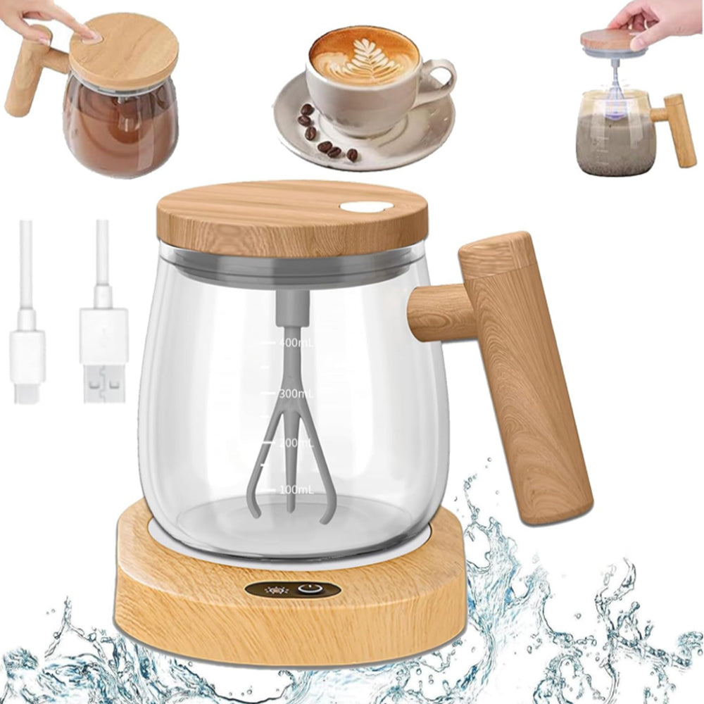 400ML Electric Self-Stirring Coffee Mug with Constant Temperature Coaster