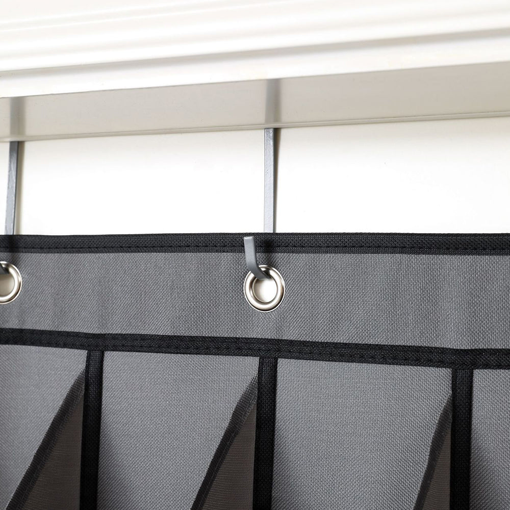 2Pcs 16-Grid Narrow Hanging Shoe Rack