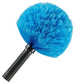 High Reach Blue Cobweb Duster With Extension Pole Spider Web Brush For Outdoor