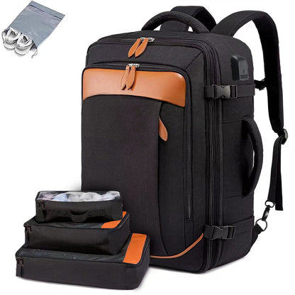 Business Travel Shoulder Backpack with Shoe Bag and Storage Bag