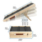 Foldable Adjustable Dog Ramp for Couch and Bed with Non-Slip Carpet Surface