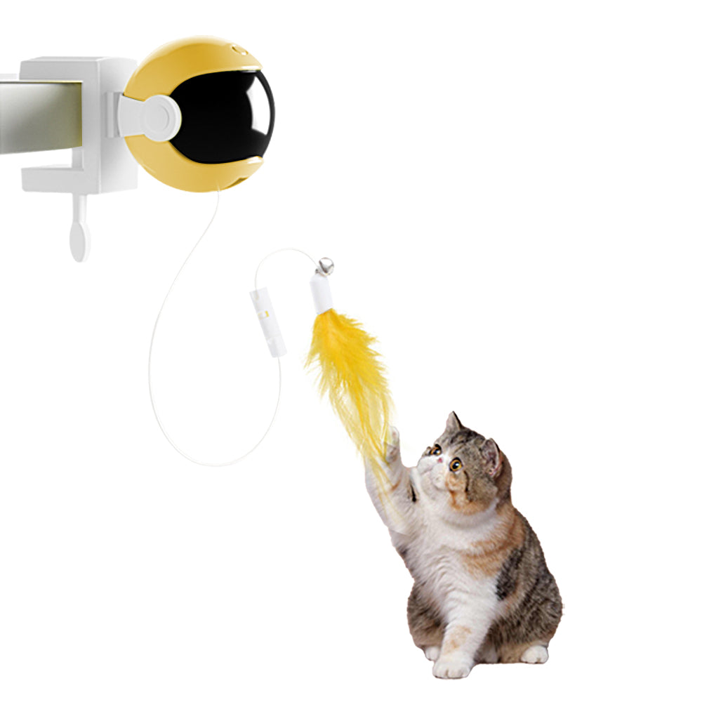 Automatic Lifting Cat Teaser Toys Set Electric Interactive Cat Toys
