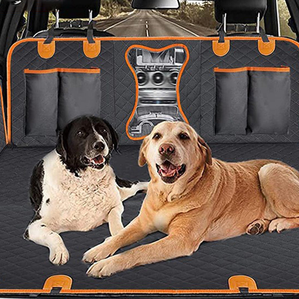 Dog Seat Cover Waterproof Scratchproof Hammock with Side Flaps for SUVs Trucks