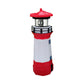 LED Outdoor Solar Lighthouse with Rotating Beacon