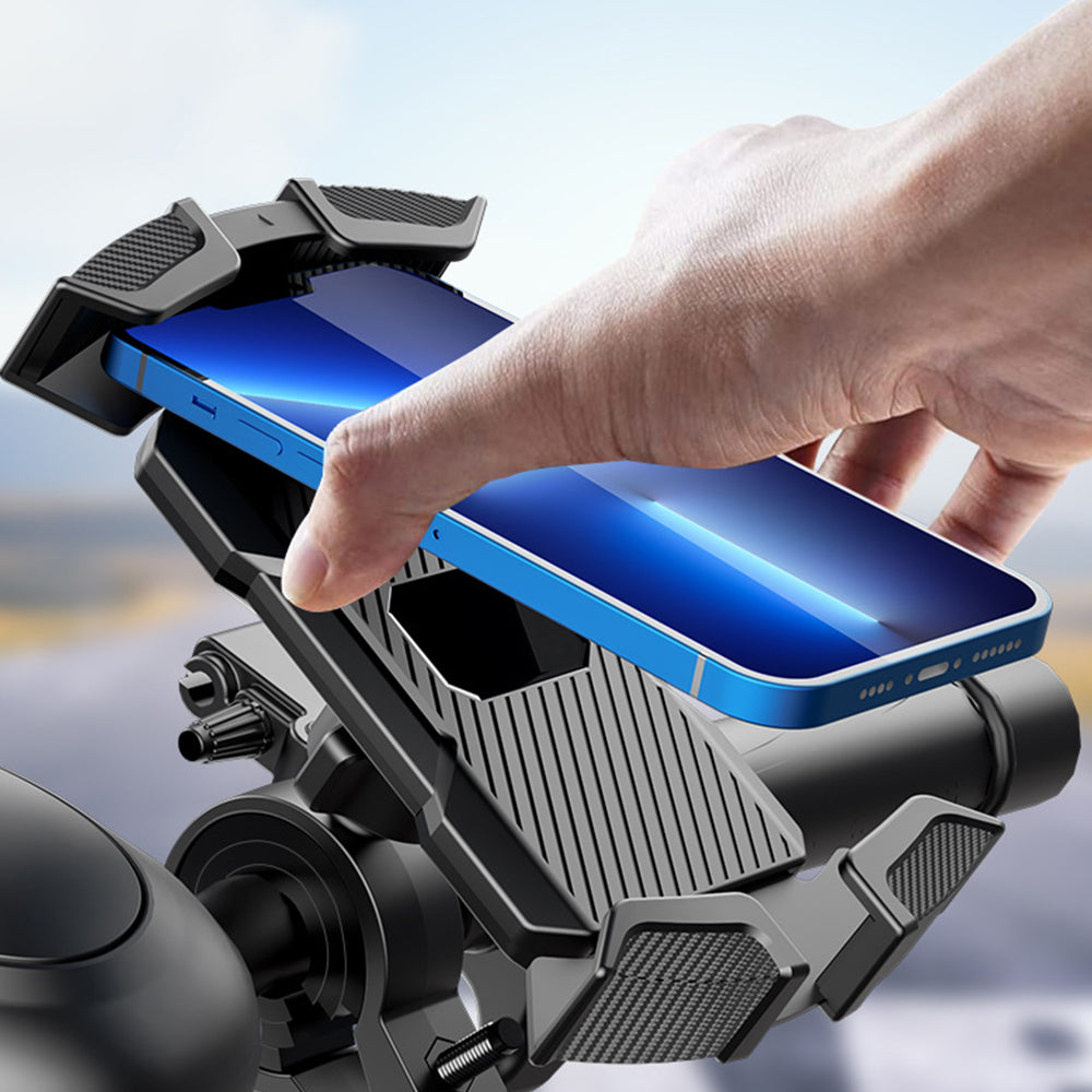 Mobile Phone Mount Holder with Crab Clamp for Motorcycle Bicycle