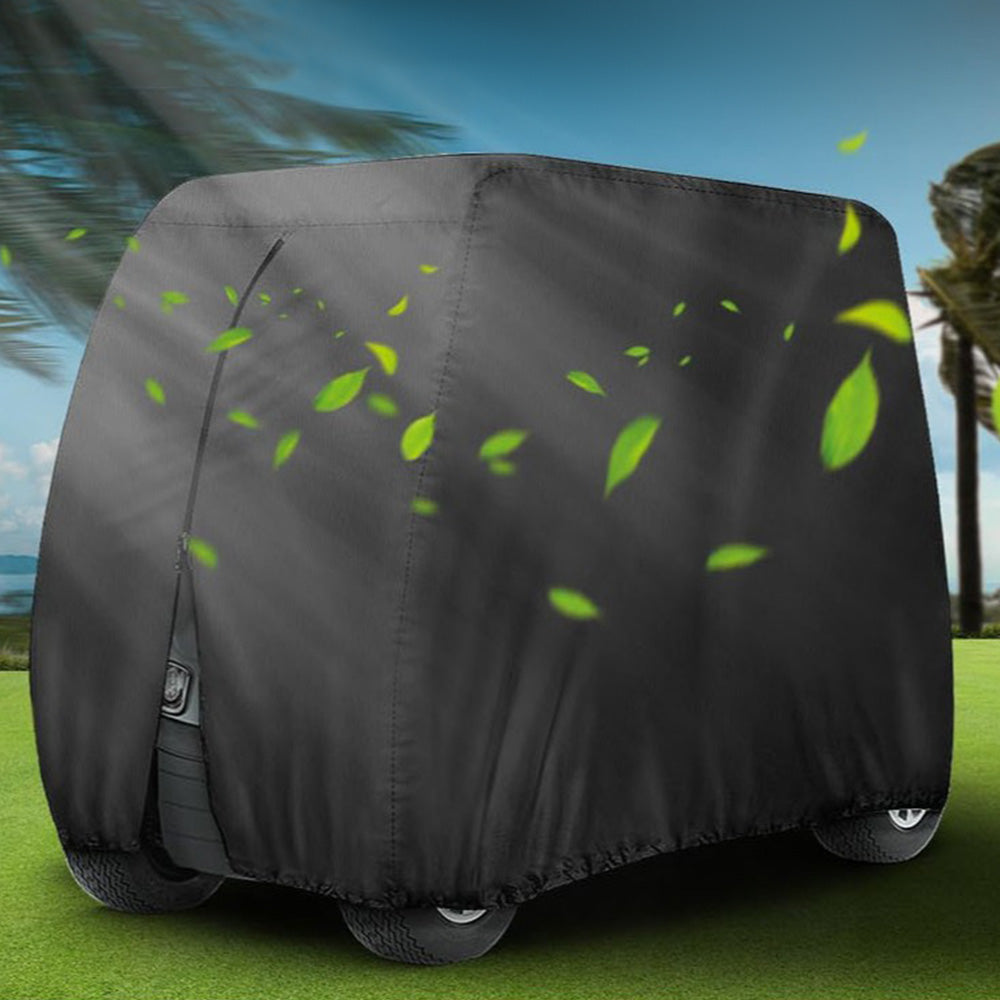 Oxford Golf Cart Cover Waterproof Dustproof Protector for 2- or 4-Passenger Carts