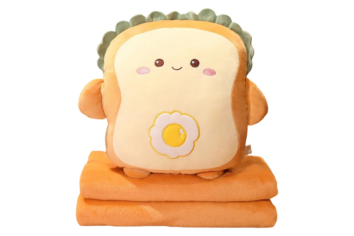 2-In-1 Cartoon Plushie Pillow Blanket