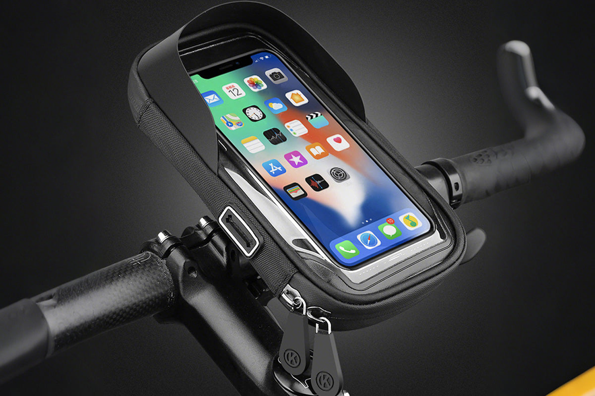 Waterproof Bike Phone Holder Fully Enclosed Handlebar Phone Mount