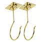 2Pcs Self Adhesive Foldable Banana Hook for Under Cabinet Metal Holder for Kitchen
