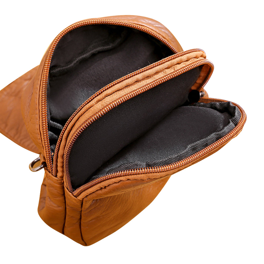 PU Leather Small Cell Phone Crossbody Bag