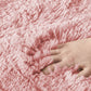 Non Slip Shaggy Bath Mat Ultra Soft Thick Fluffy Pile Non Slip Bath Rug-Pink