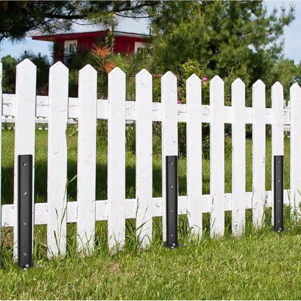 Fence Post Repair Kit Heavy Duty H Design Fence Post Anchor Ground Stakes