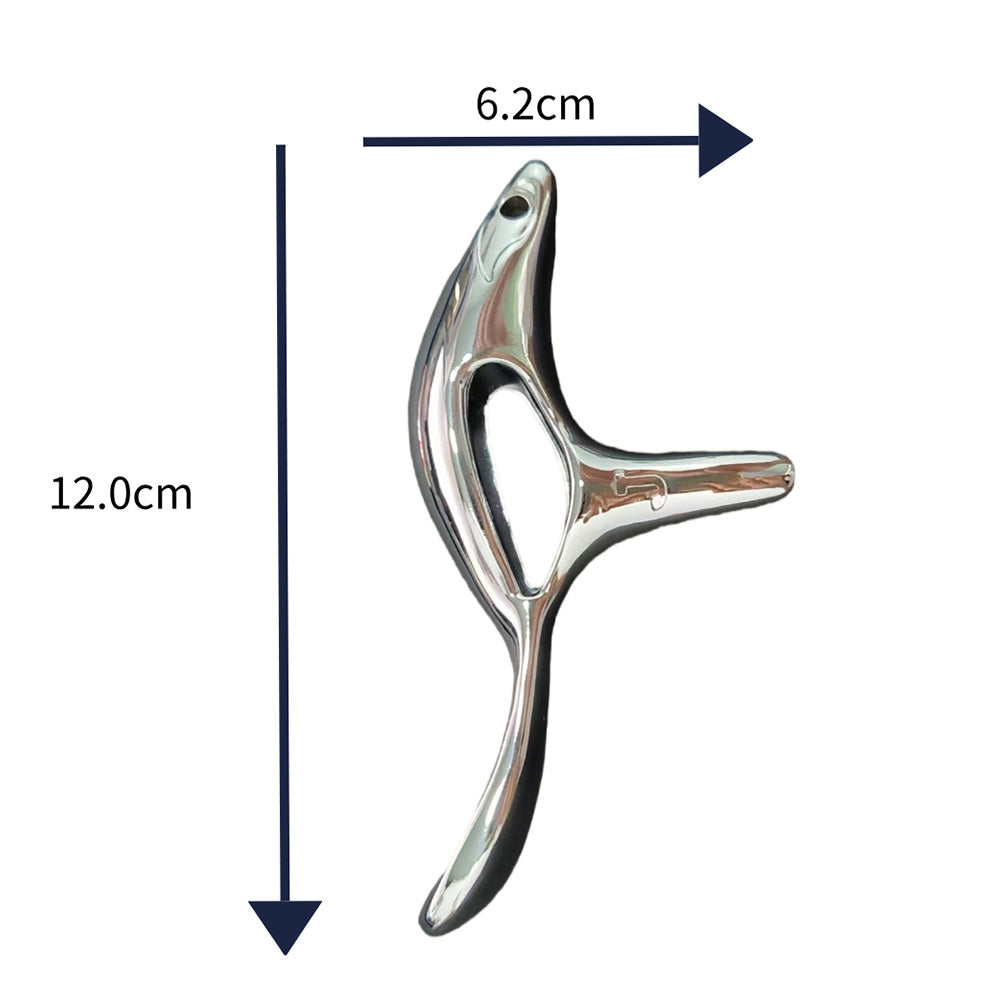 Zinc Alloy Triangle Massage Tool for Acupressure Gua Sha