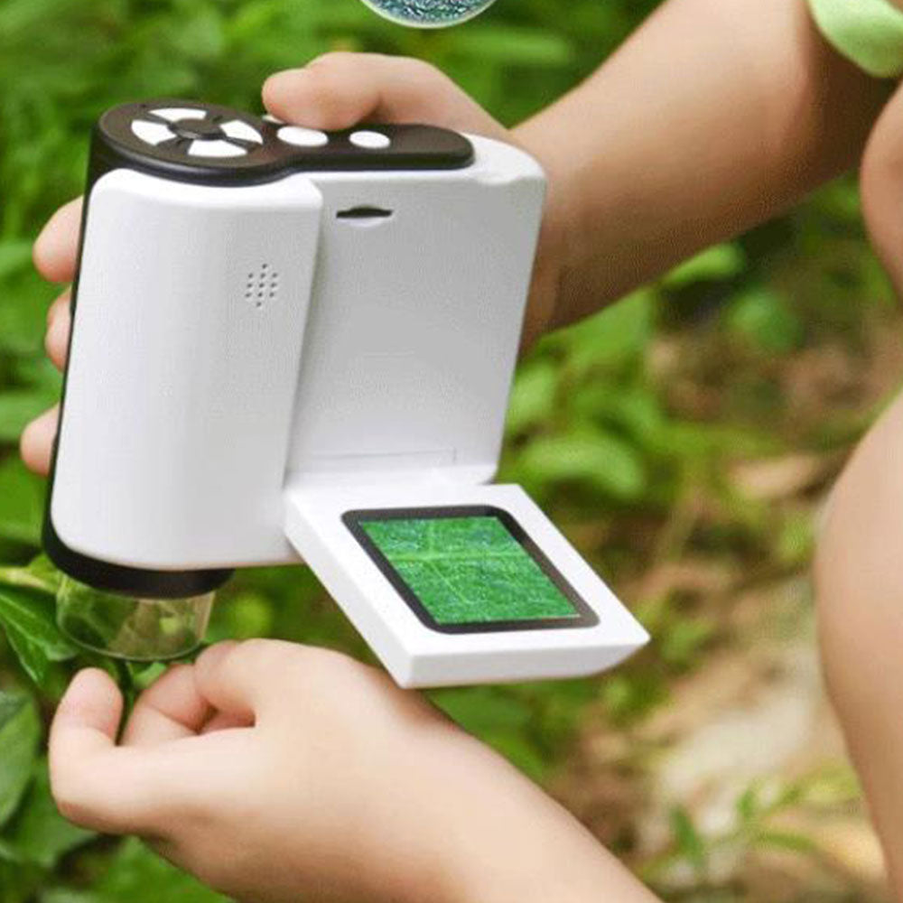 Mini Pocket Microscope Kit 1000X Digital Handheld Microscope with LED Light