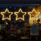 3Pcs 30CM Christmas LED Star Decoration Lights Battery Operated Christmas Decoration