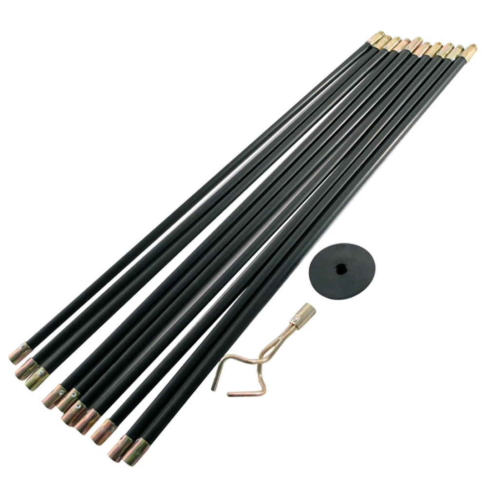 12 Pieces Flexible Chimney Brush Set Drain Cleaner Rods for Pipe Dryer Vent Cleaning
