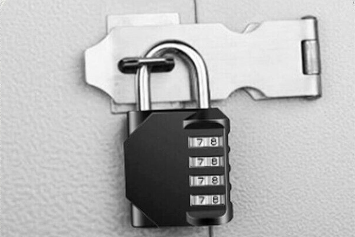 Black Combination Padlock for Gym Locker Luggage