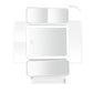 2Pcs Tri-Fold Standing LED Makeup Mirror with 2X 3X Magnification
