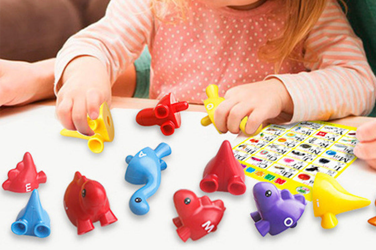 Dinosaur Alphabet Matching Toys Educational Learning Game