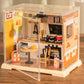 DIY Miniature Dollhouse Kit 3D Puzzle Dollhouse Toy with Dust Cover and Light